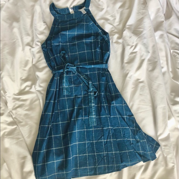 Blue grid a new day dress - Picture 3 of 8